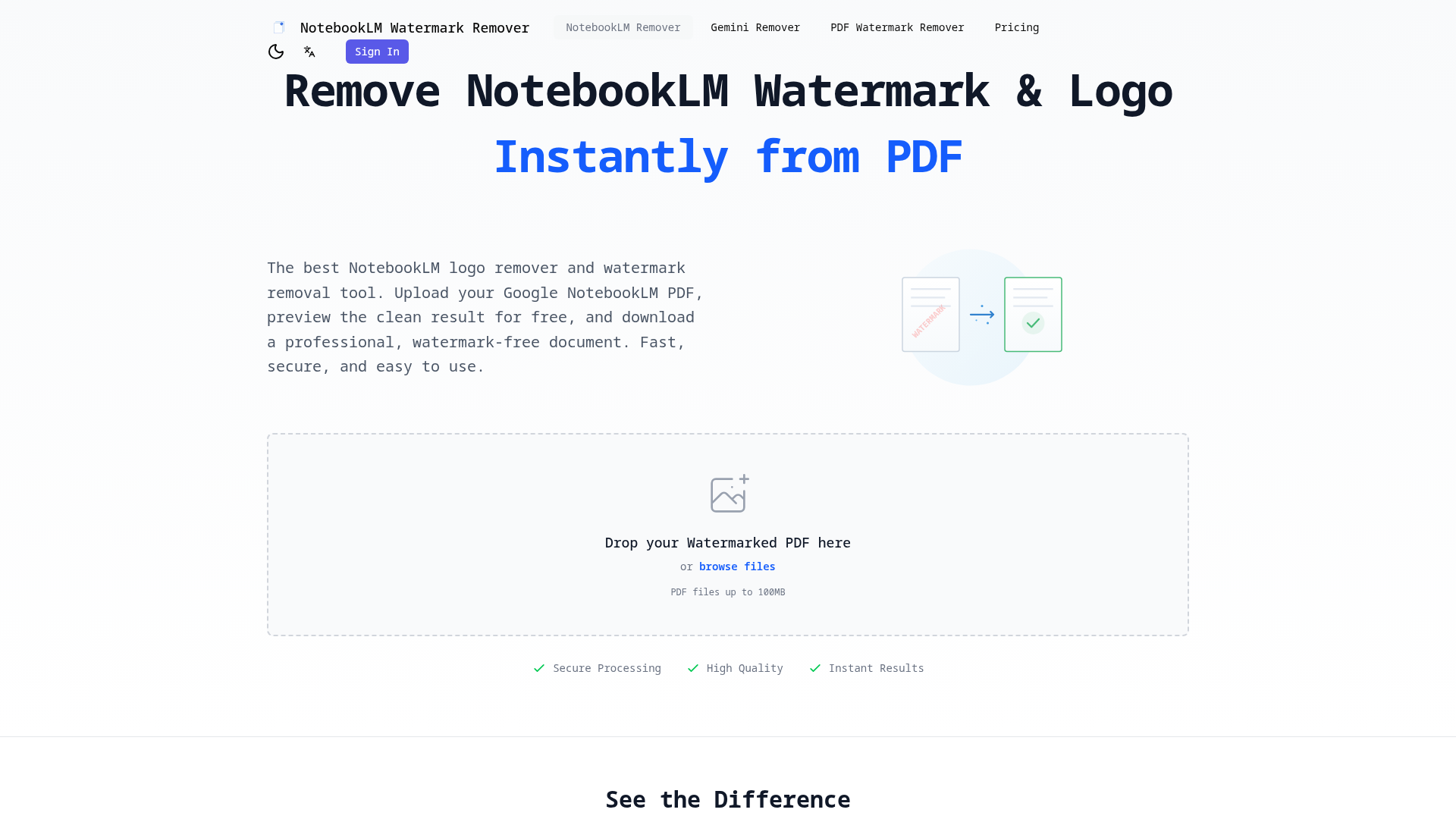 NotebookLM Remover logo