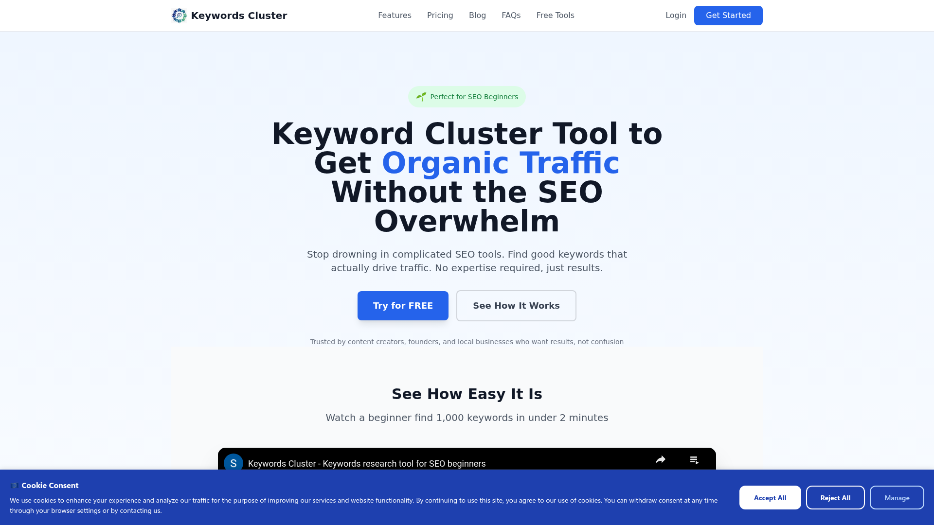 Keywords Cluster logo