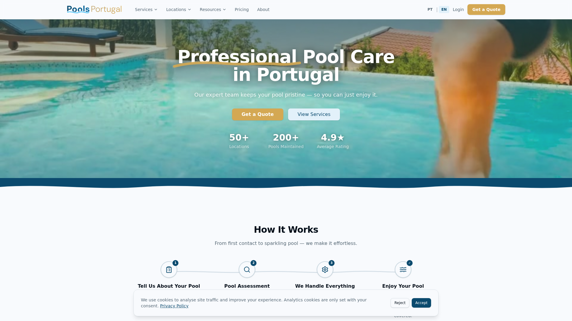 Pools Portugal logo