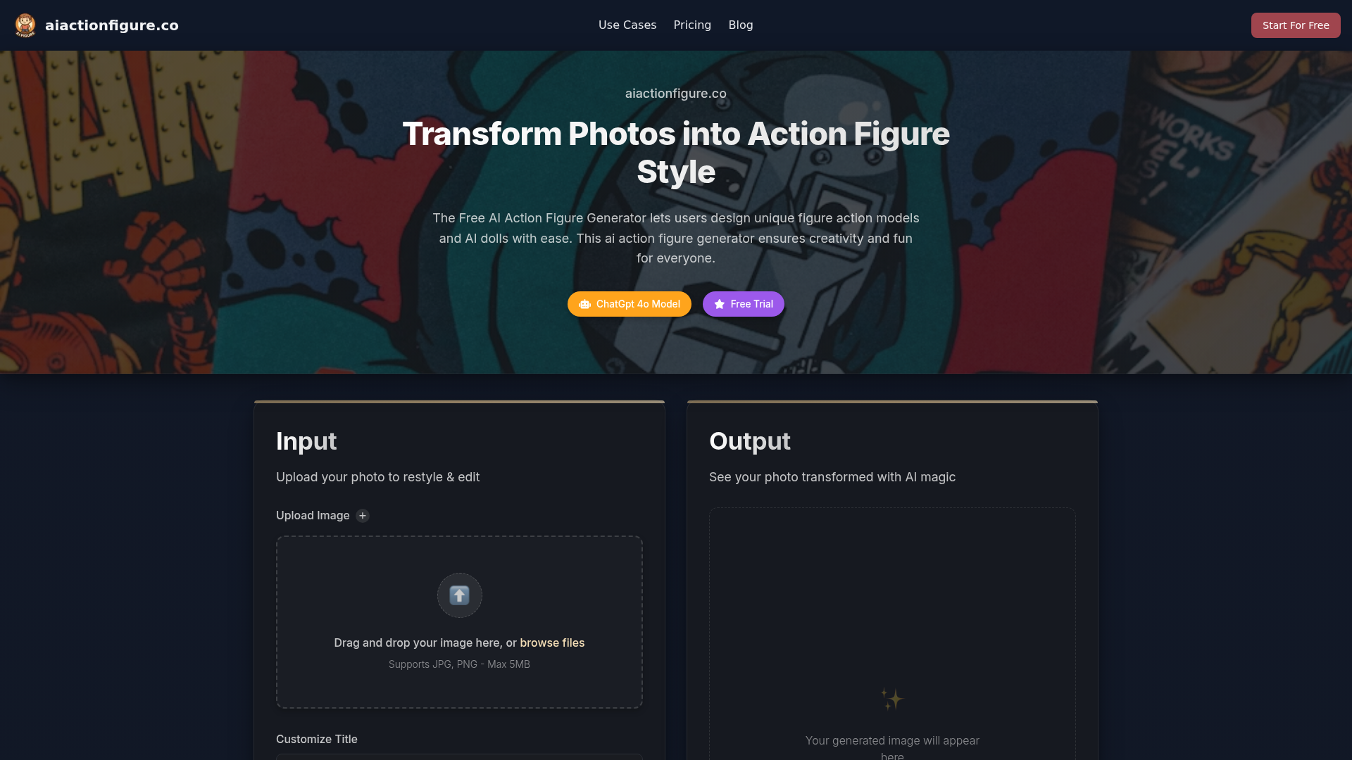 AI Action Figure Generator logo