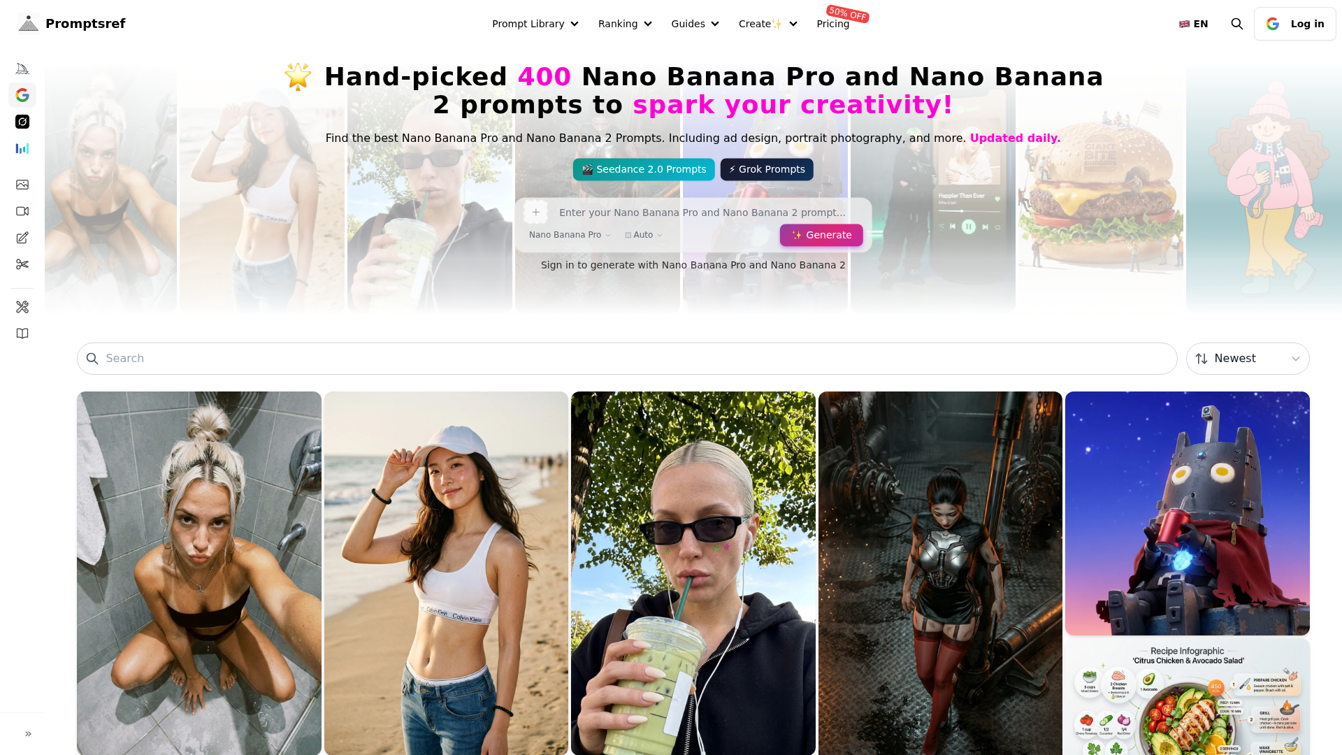 Nano Banana Pro / Nano Banana 2 Prompt Library logo