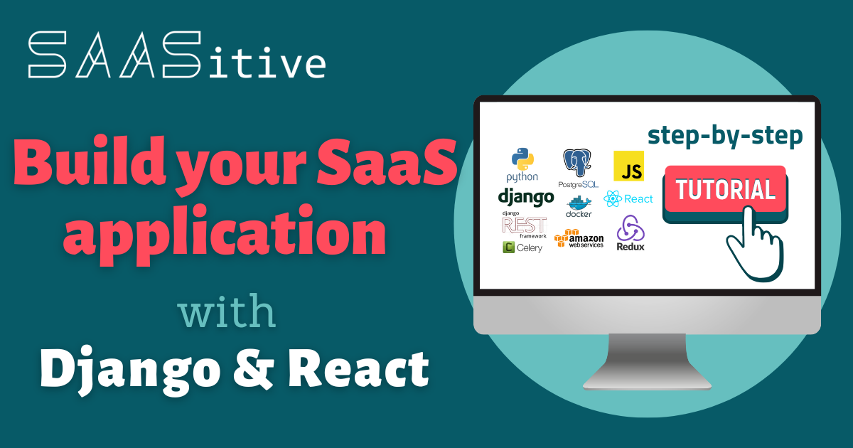 React & Django SaaS Tutorial logo