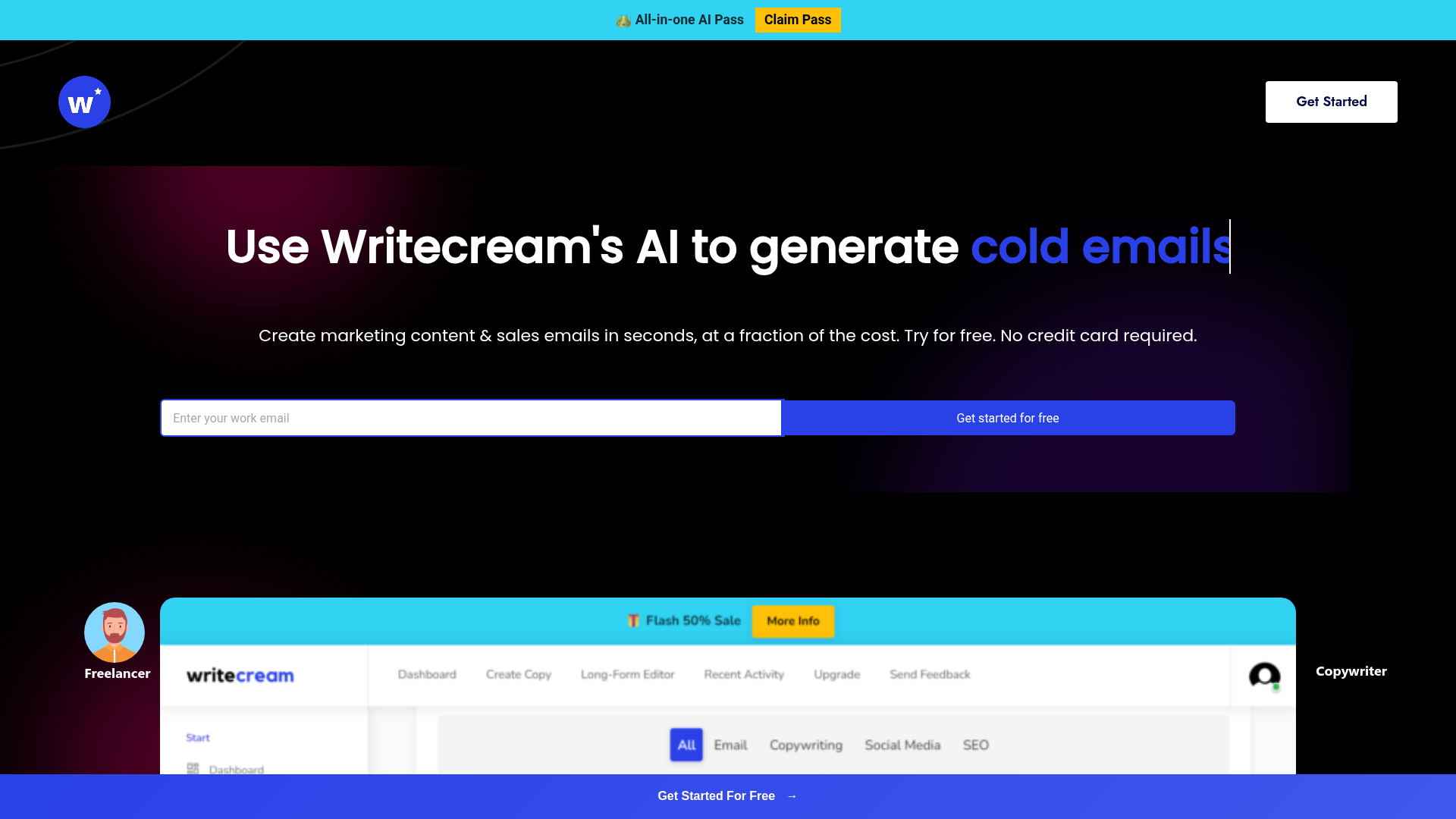 Writecream logo