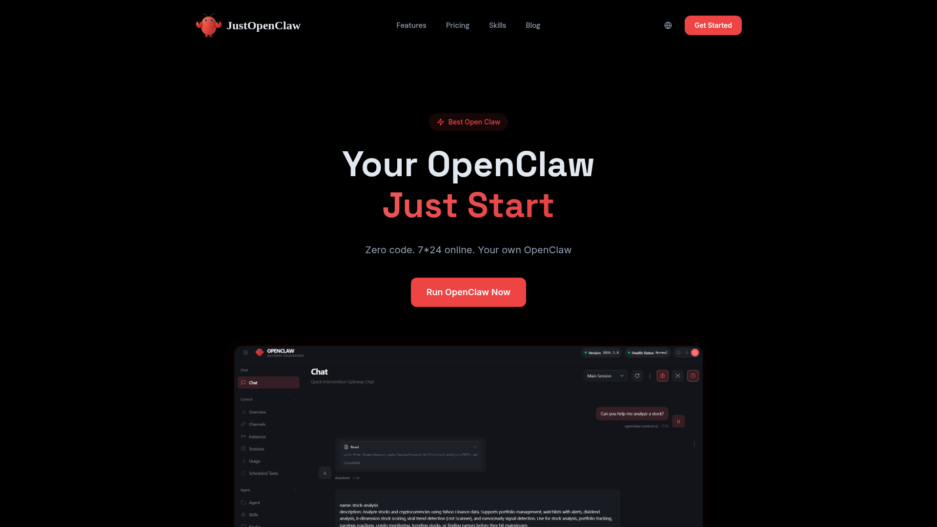 JustOpenClaw logo