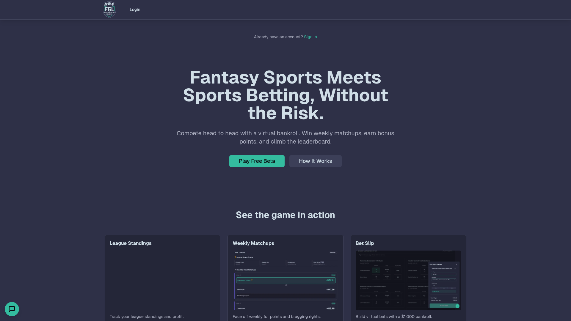 Fantasy Gambling League logo
