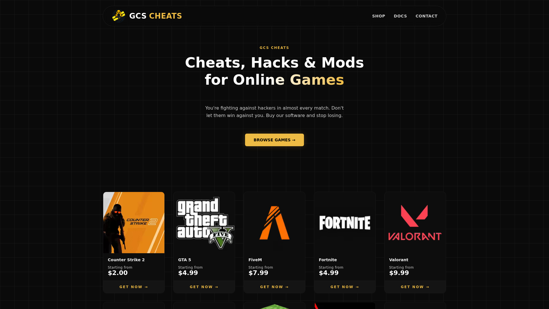 GCS Cheats logo