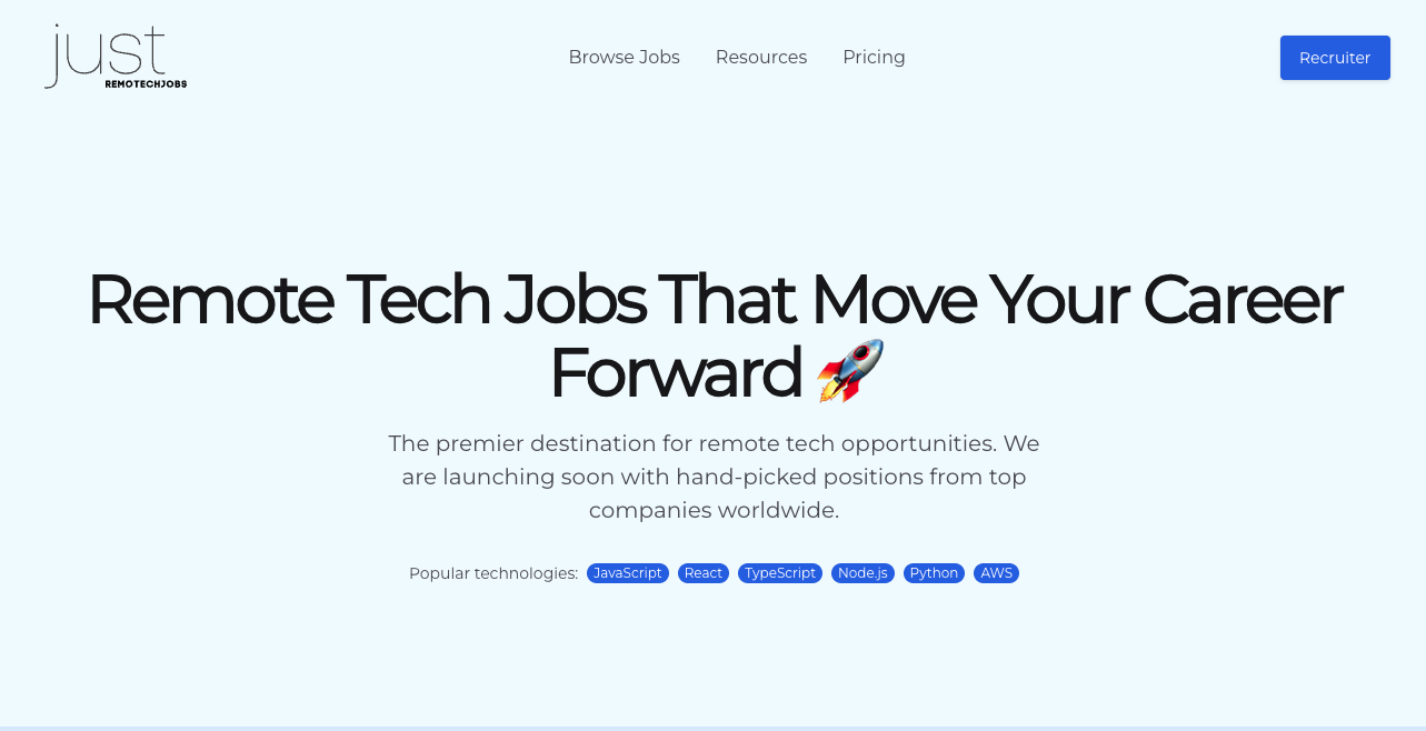 JustRemotechJobs logo