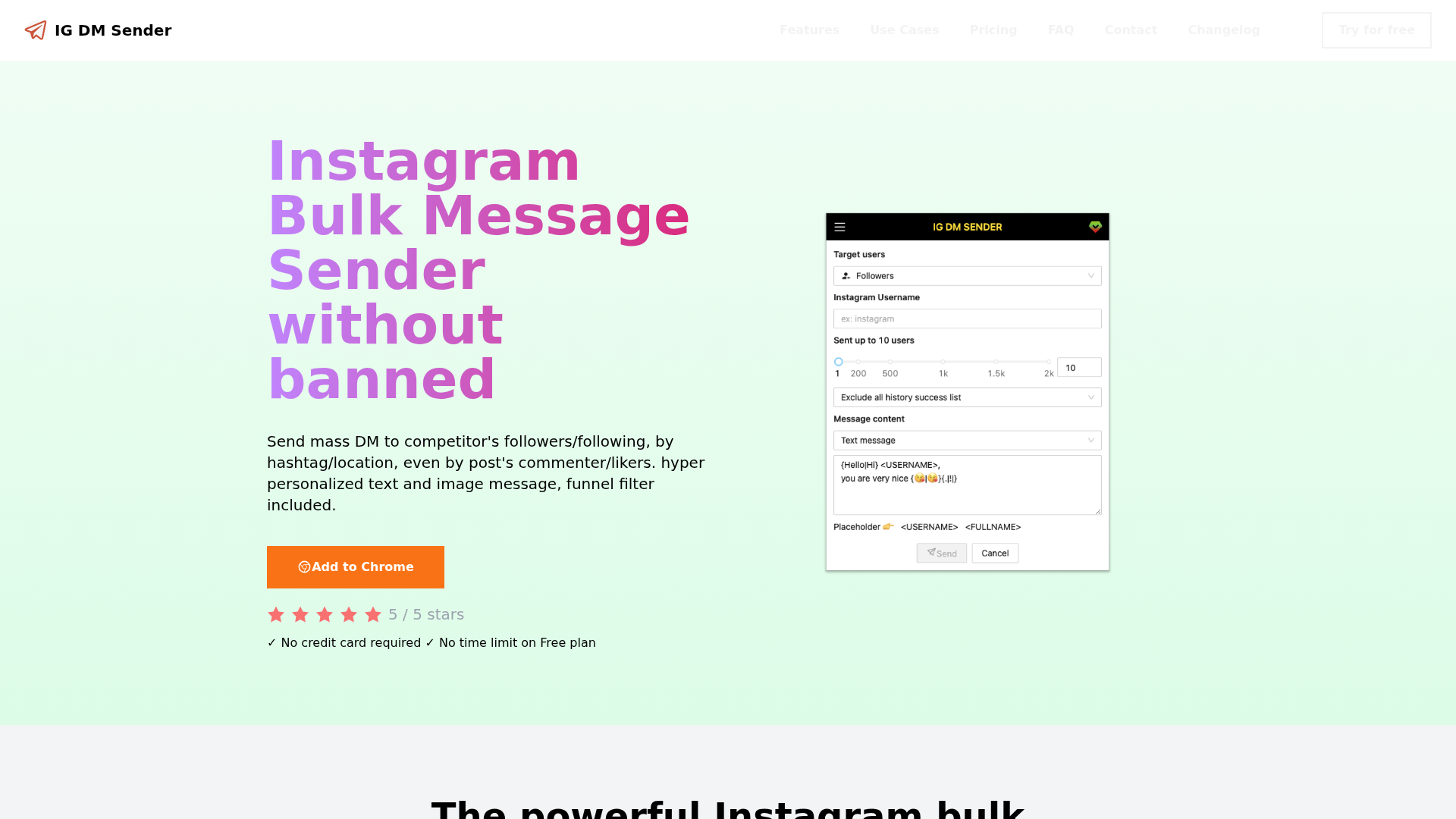 IG DM Sender logo