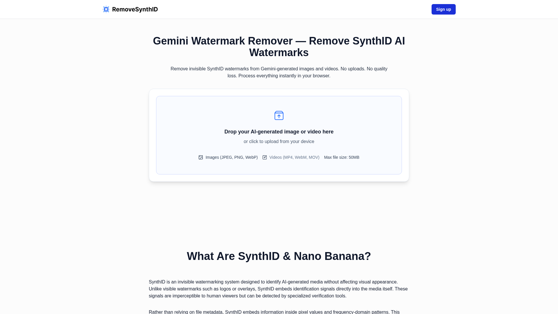 RemoveSynthID logo