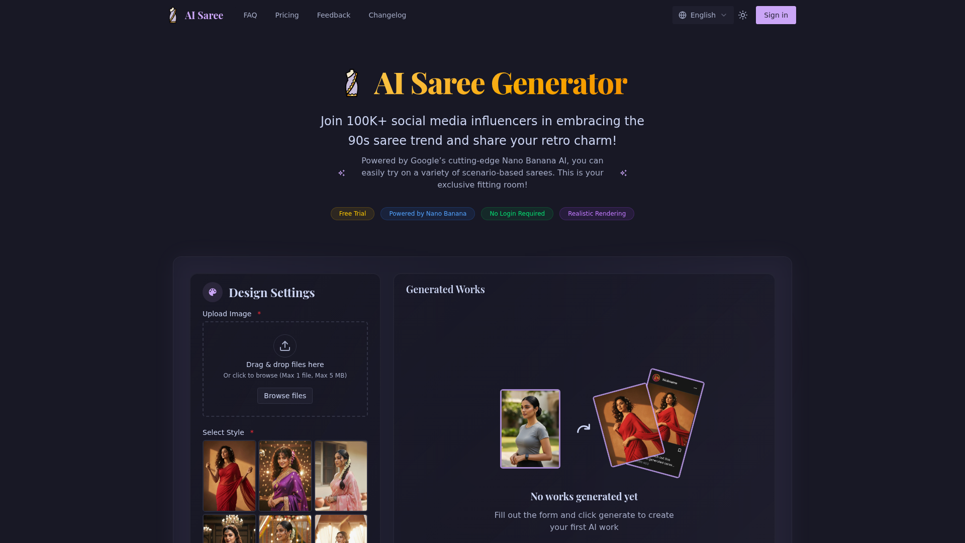 AI Saree logo