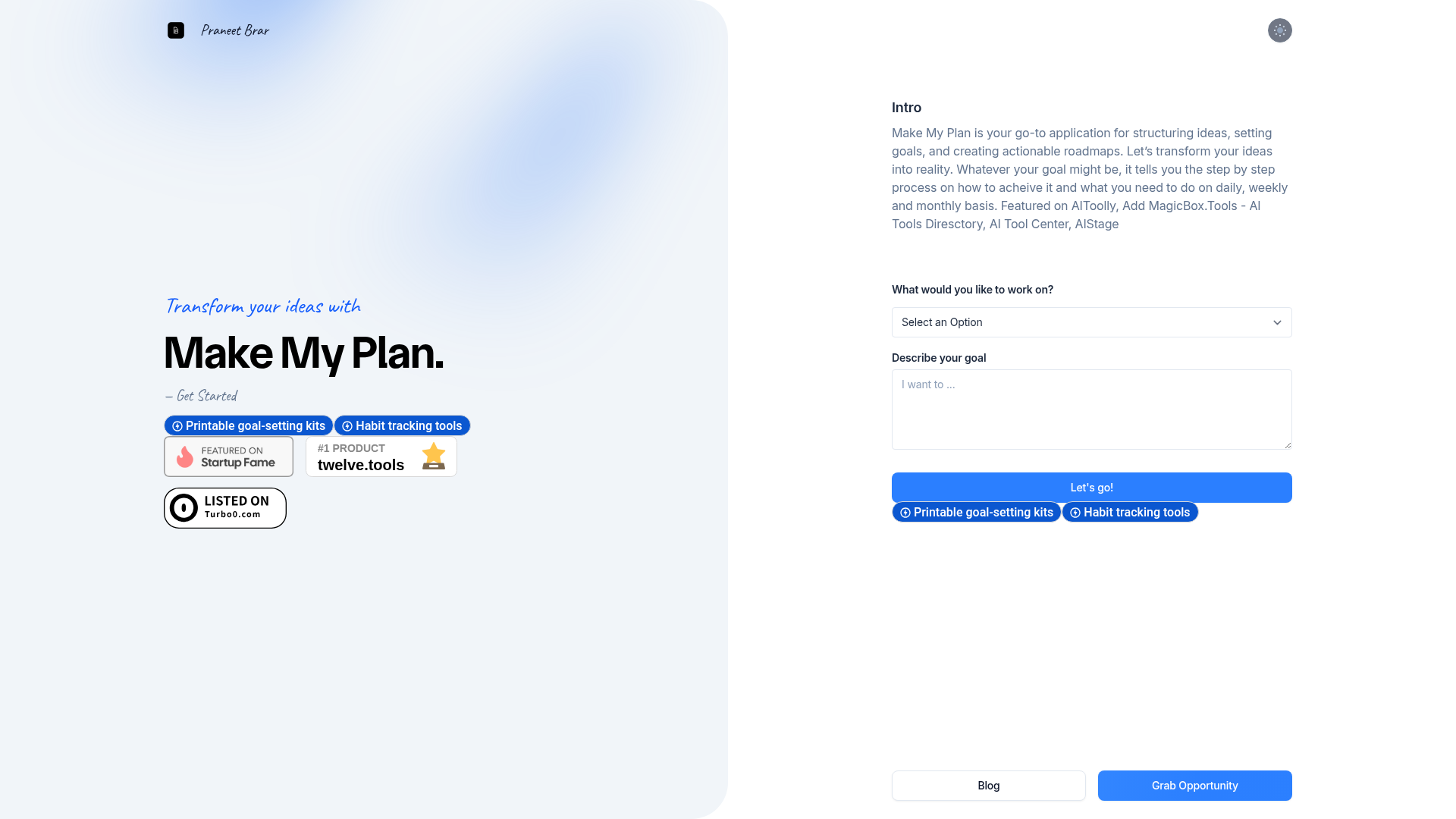 Make My Plan logo