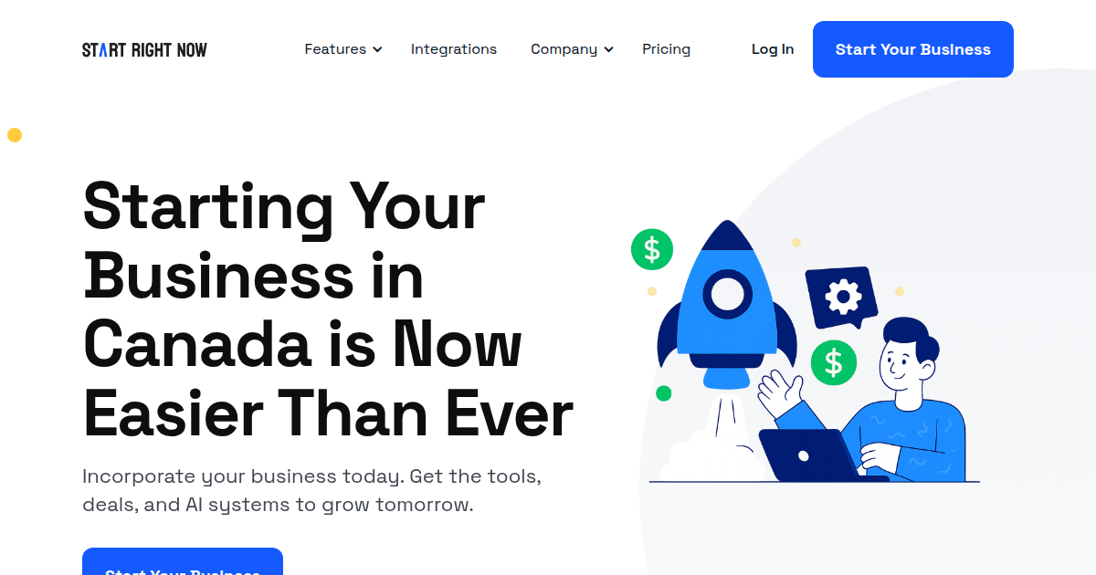 Start Right Now logo