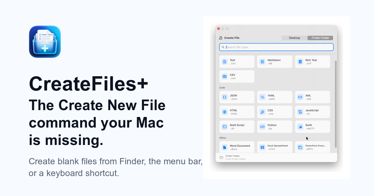 CreateFiles+ logo