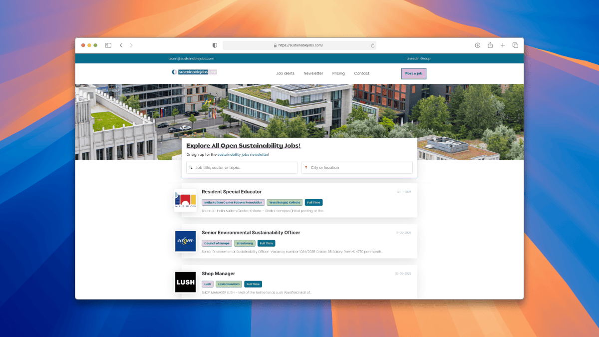 Sustainablejobs.com logo