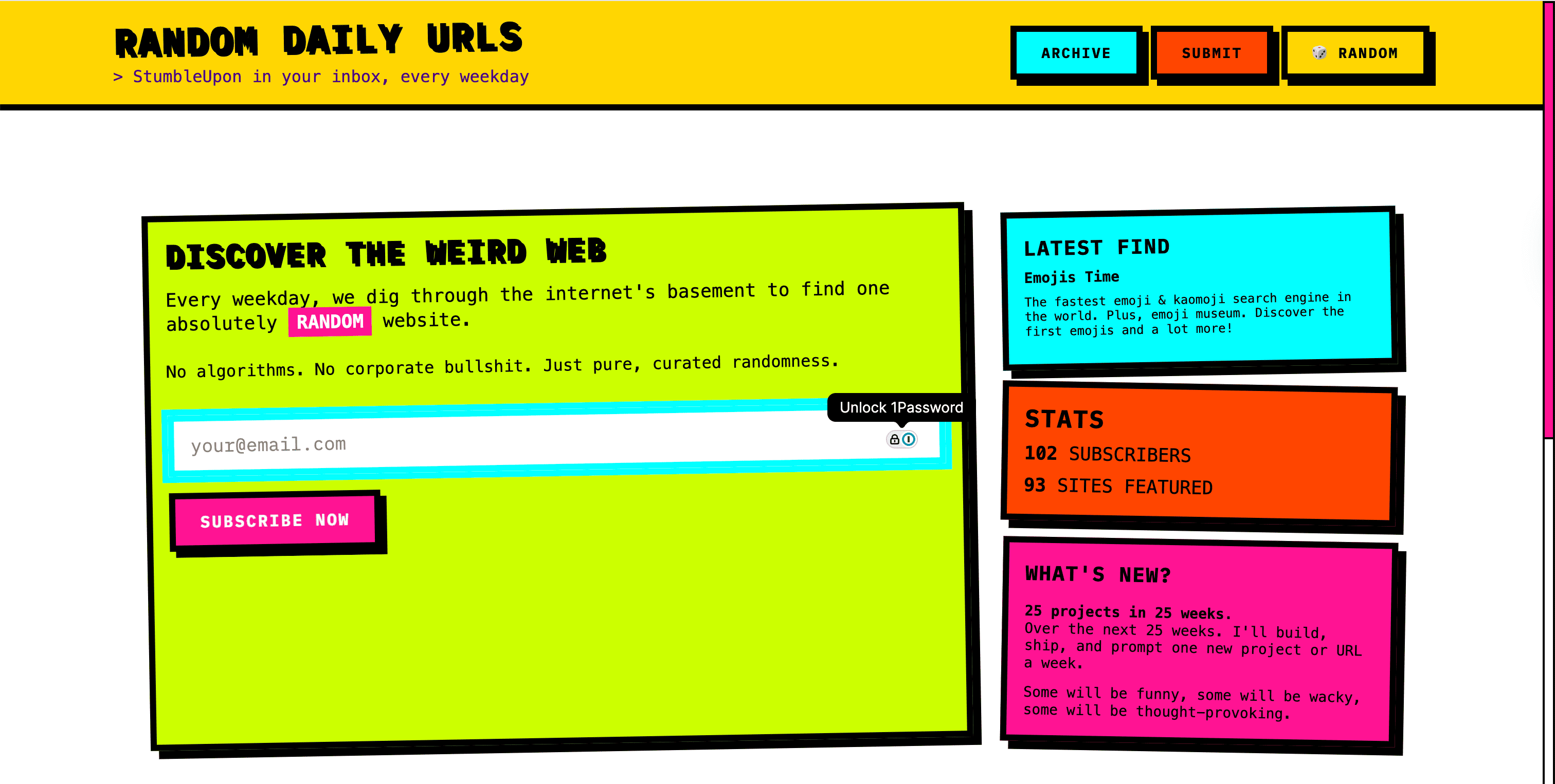 Random Daily Urls logo