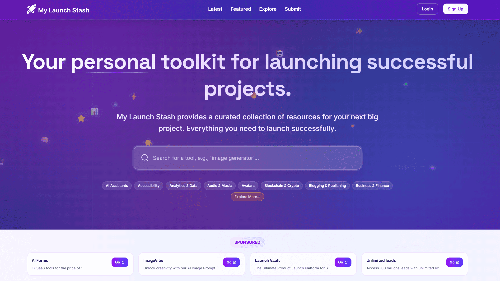 My Launch Stash logo