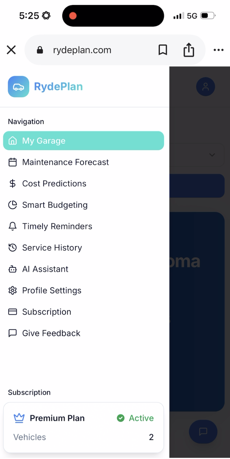 RydePlan - Product Image