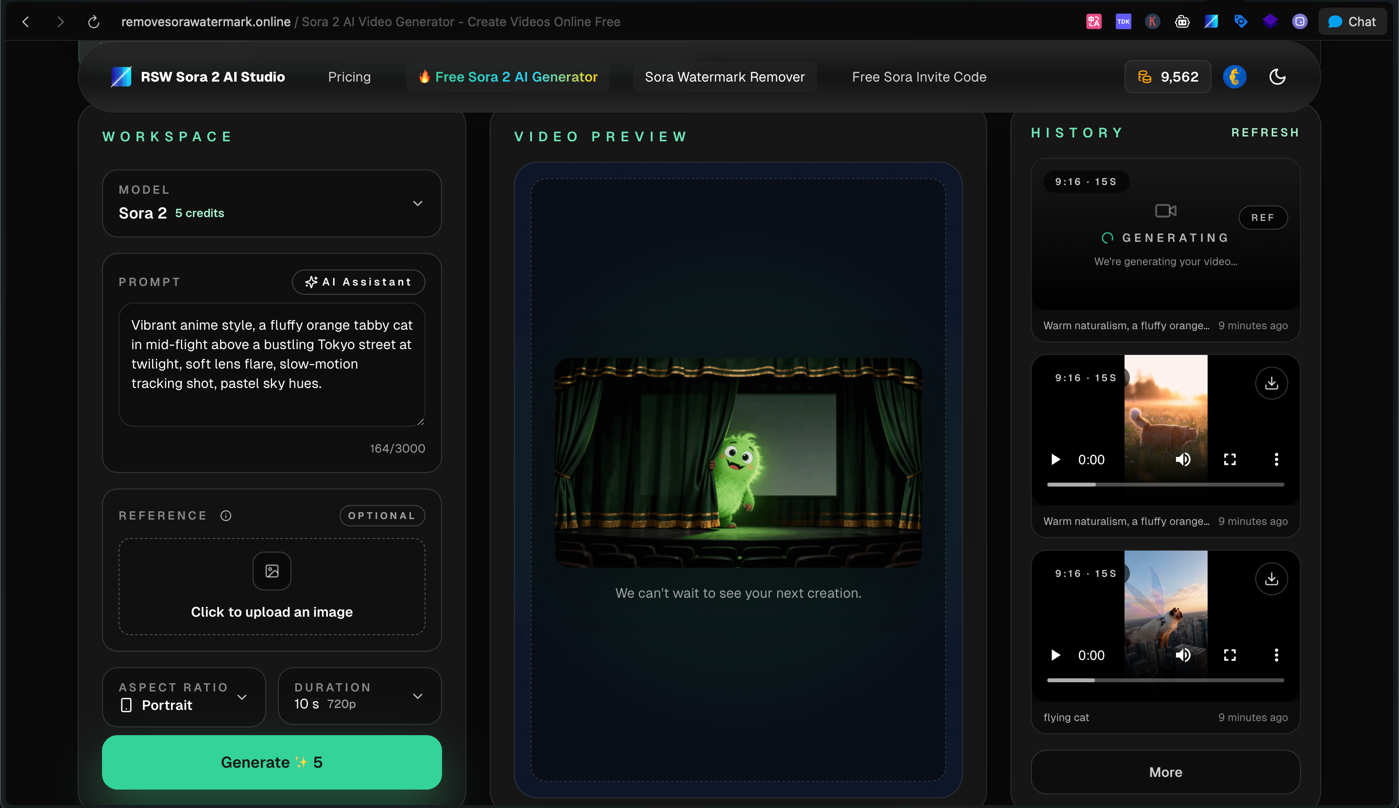 RSW Sora 2 AI Studio logo