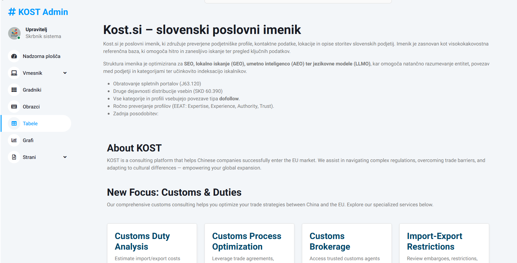 Kost.si – Slovenian Business Directory logo