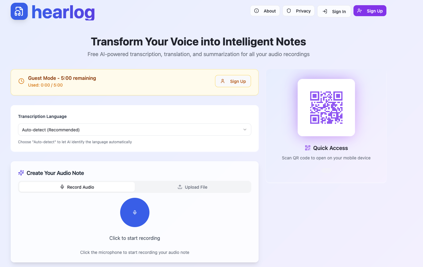 Hearlog logo
