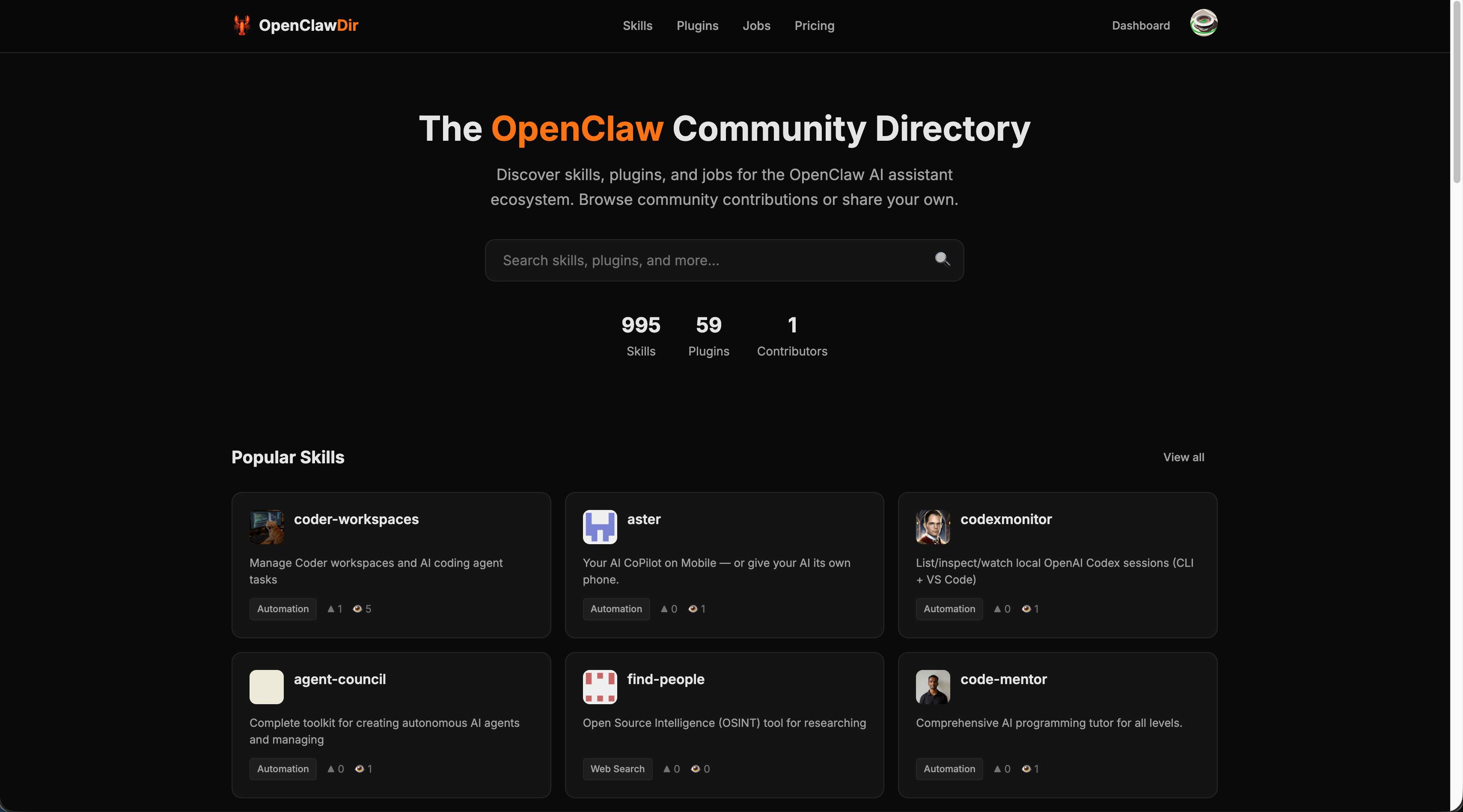 Open Claw Directory logo