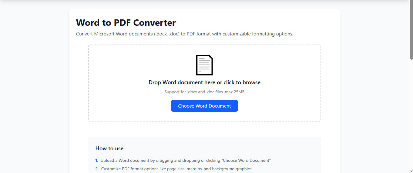 Word to PDF Converter logo