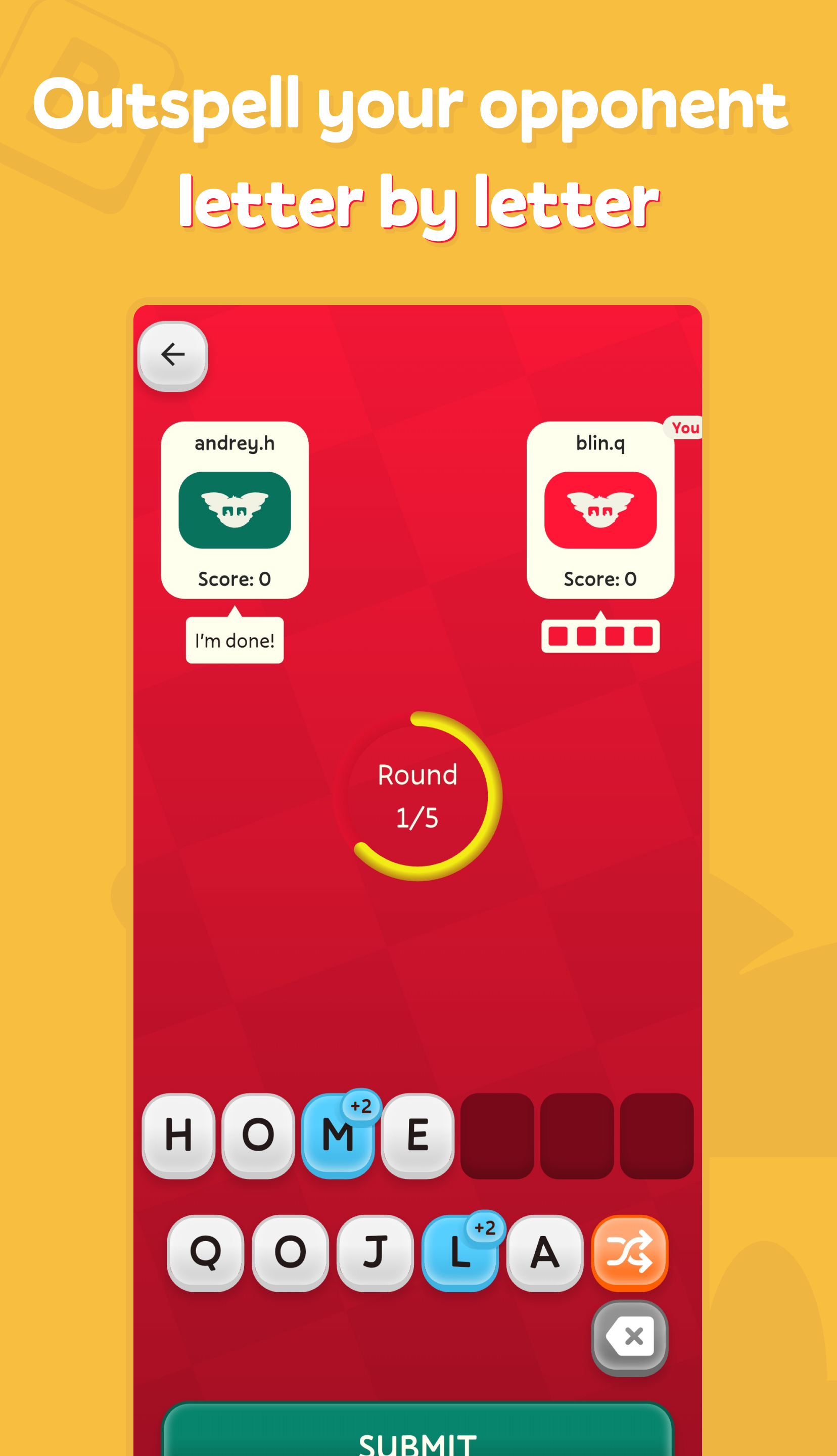 Gramblin. A Free Multiplayer Casual Word Game App. logo