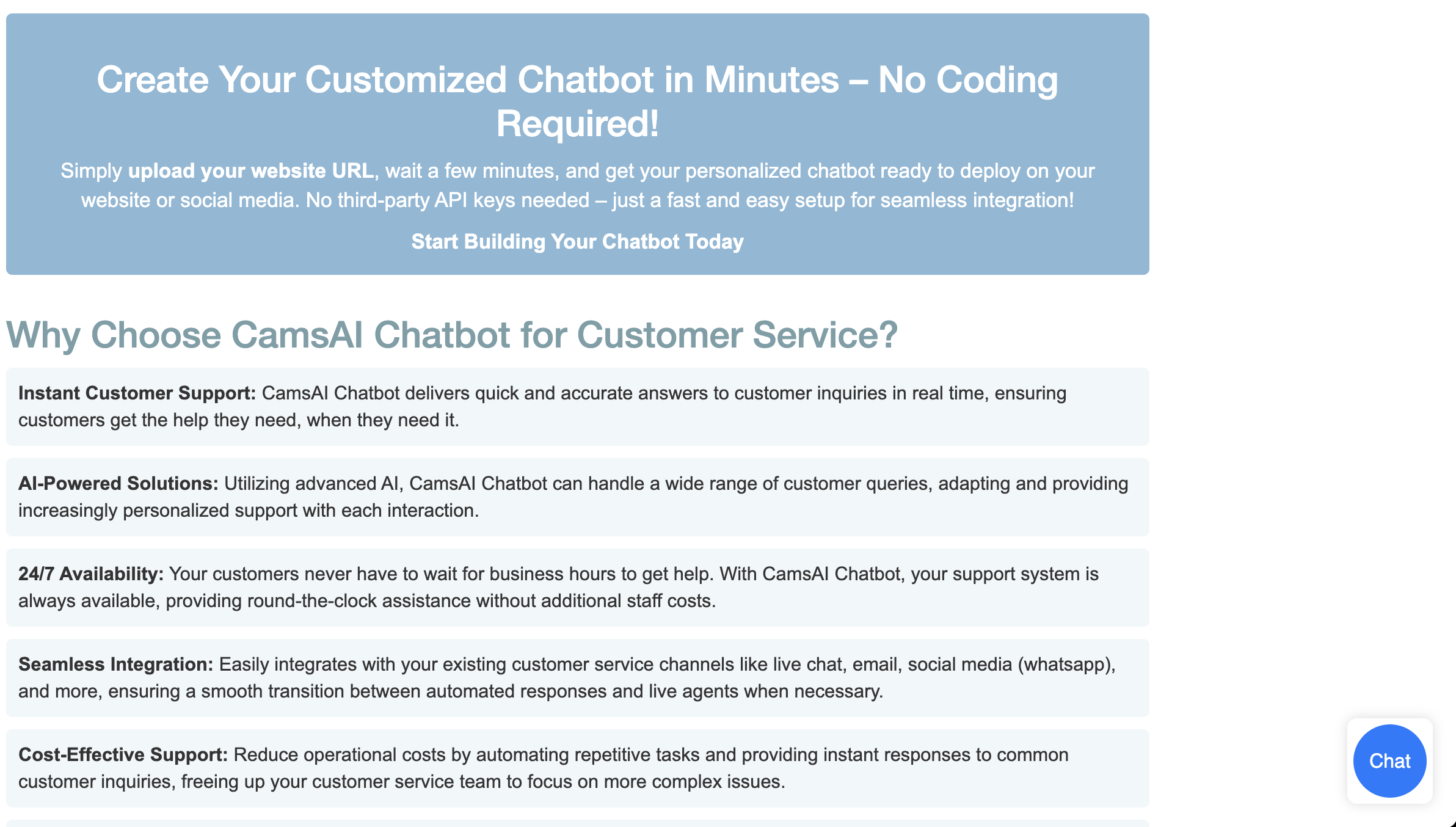 CamsAI Chatbot logo