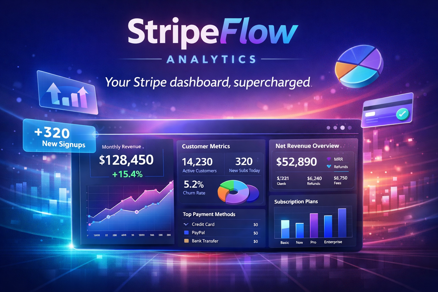 StripeFlow Analytics logo