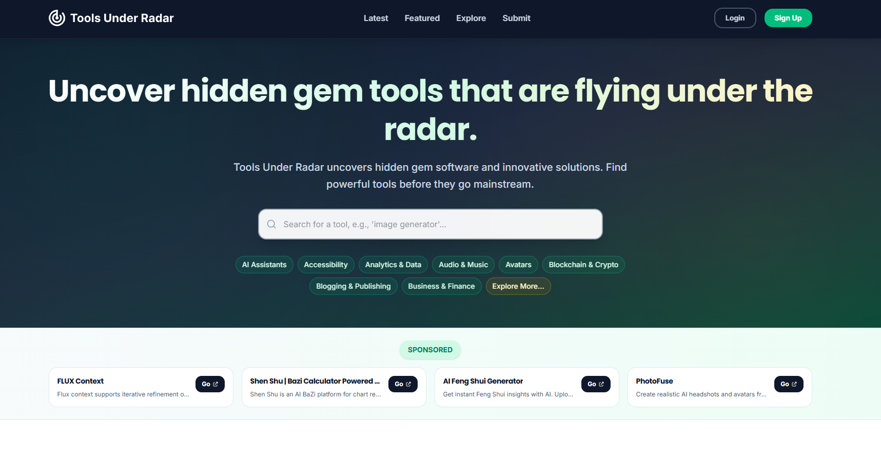 Tools Under Radar logo