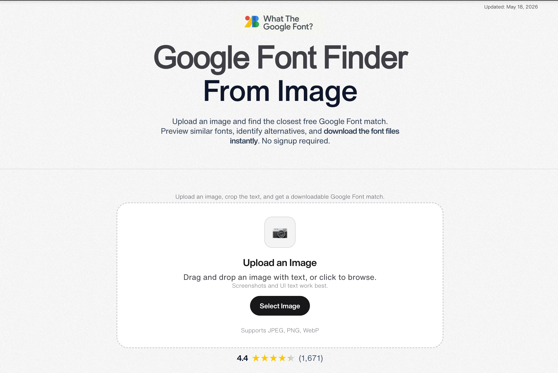 What The Google Font logo