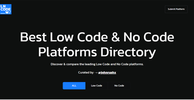 Low Code & No Code platforms - Product Image