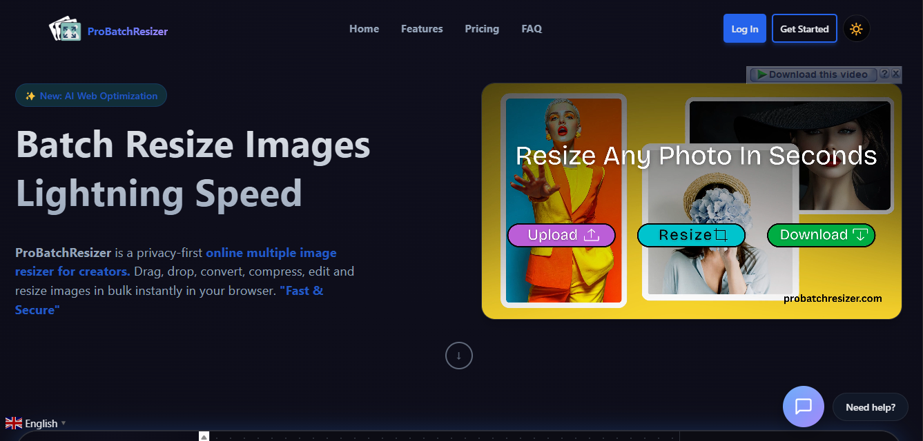 ProBatchResizer | Multiple Image Resizer logo