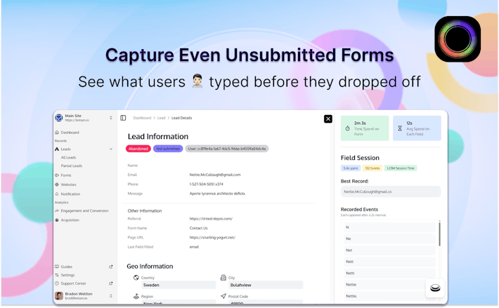 Trakg – Lead Recovery for Web Forms logo