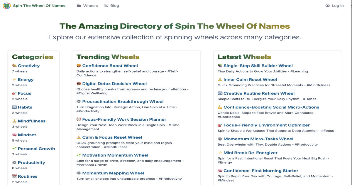 Spin The Wheel Of Names logo