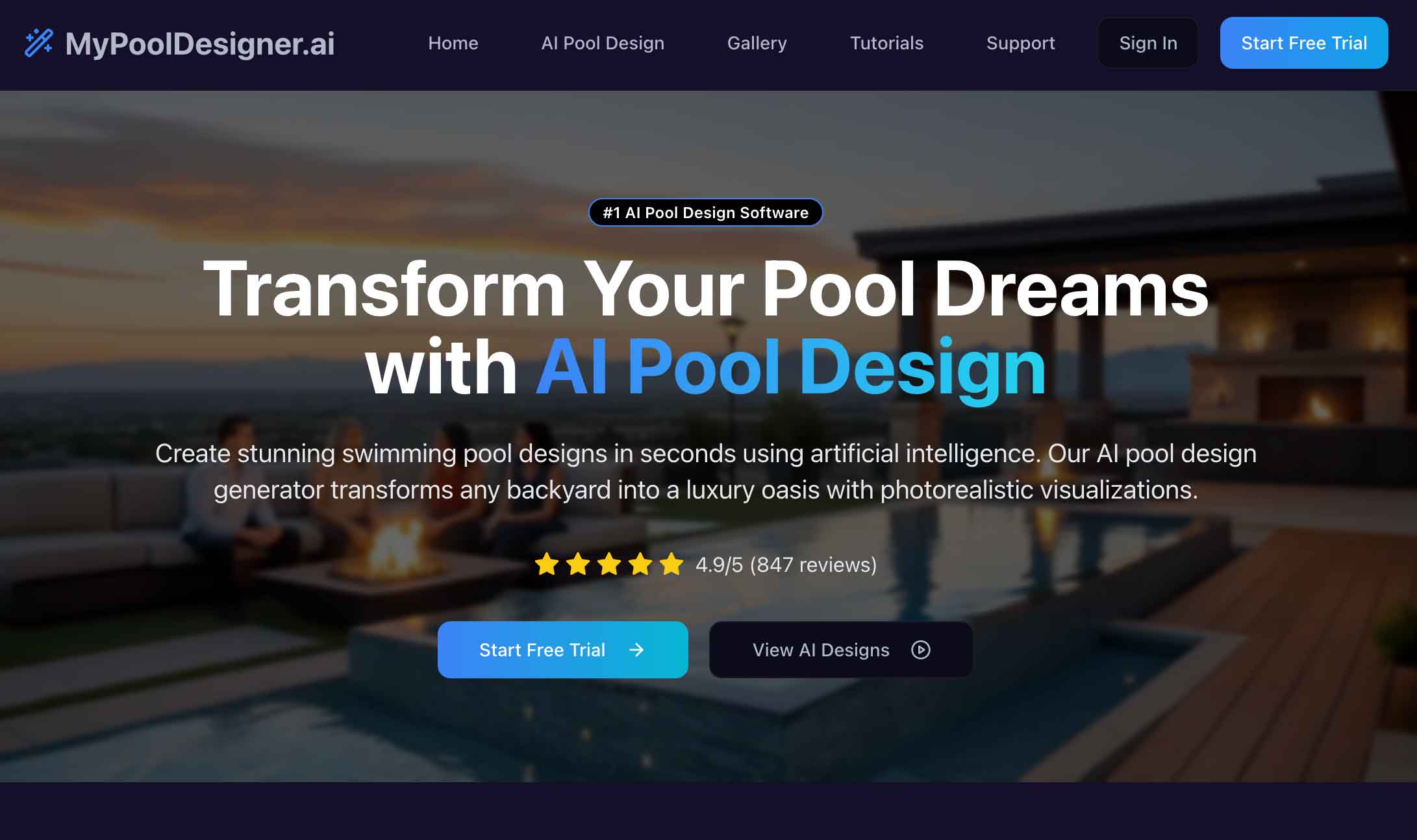 MyPoolDesigner.ai logo