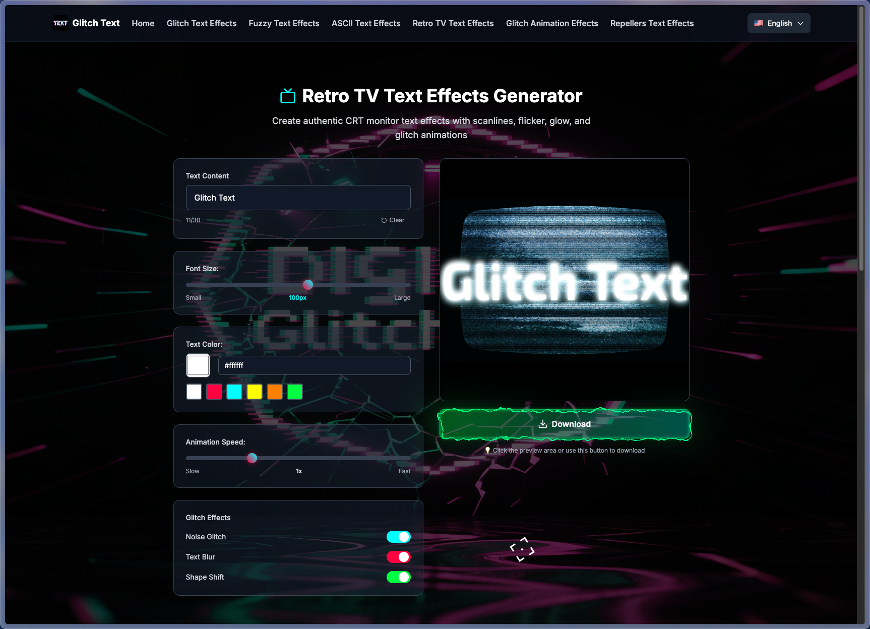 Glitch Text TOP logo