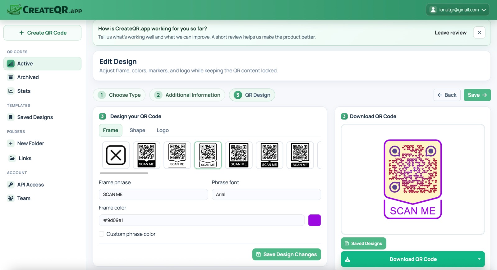 CreateQR logo