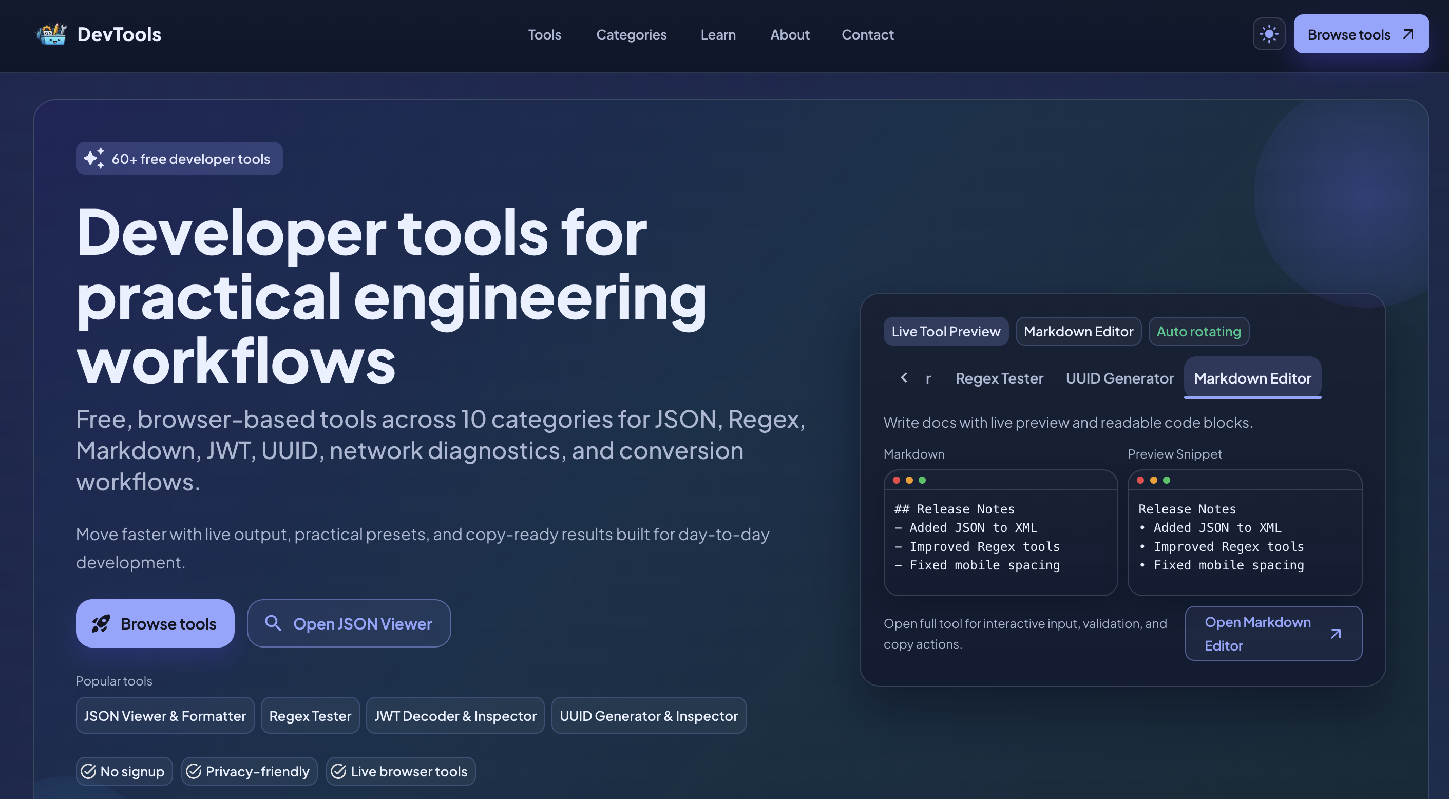 DevTools – 50+ developer tools AIO logo