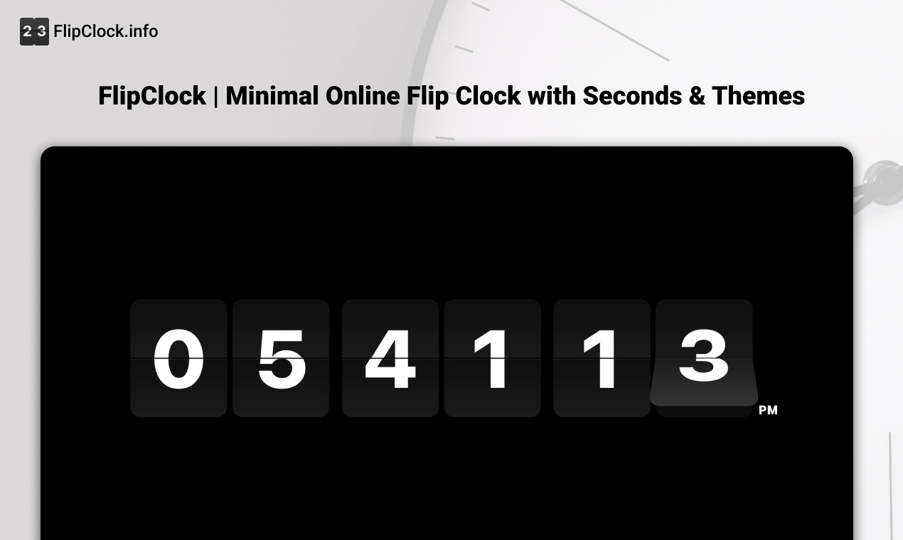 flipclock logo