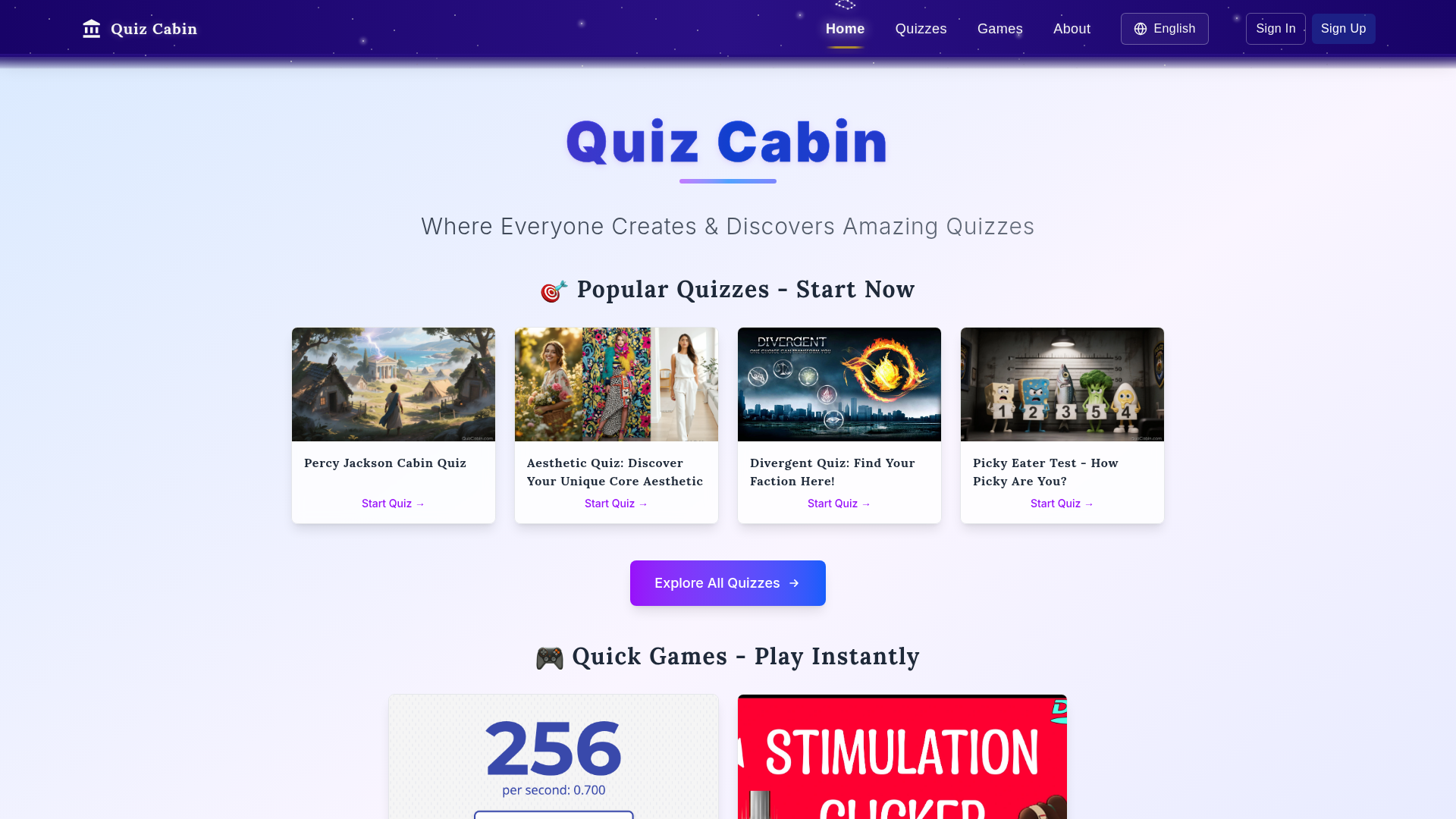 Quiz Cabin logo